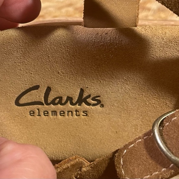 Clarks elements Women’s Cork Wedge Sandals Sz 10 - Picture 4 of 6